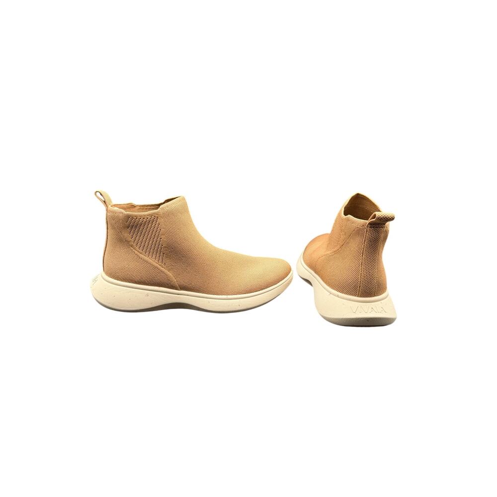 VIVAIA Knit Slip-On Ankle Sneakers Boots Beige EU 40 US 9